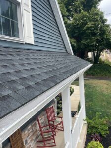 Gutter and gutter guards installed by Zimmerman's Roofing