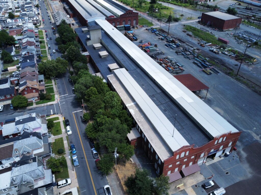 Commercial flat roof installed by Zimmerman's Roofing